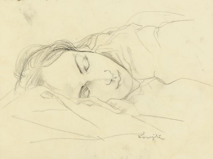 Tsuguharu Foujita - A Young Woman Asleep | MasterArt